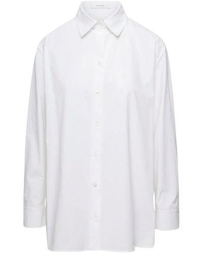 The Row Maxi Shirt - White