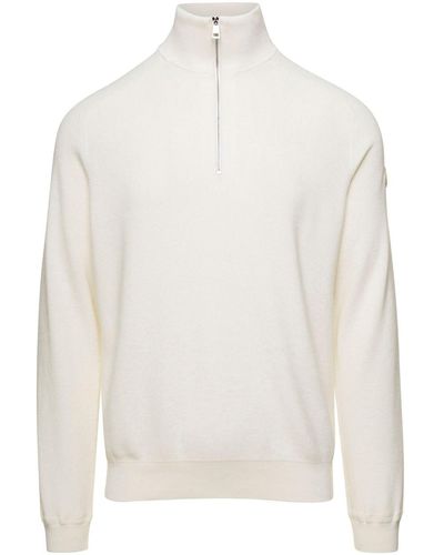 Moncler Polo Neck Pullover - White