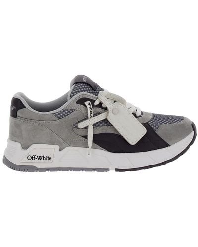 Off-White c/o Virgil Abloh And Low Top Trainers With Logo Detail - Grey