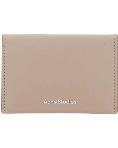 Acne Studios Wallet With Embossed Logo - Brown