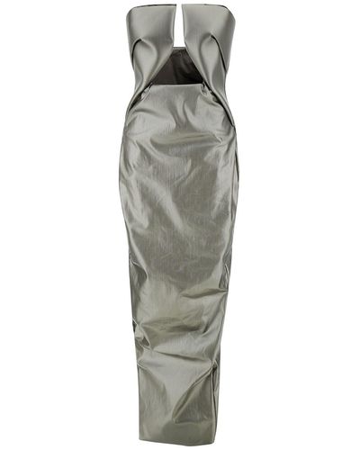 Rick Owens 'Prown' Maxi Dress With Cut-Out Detail - Multicolor