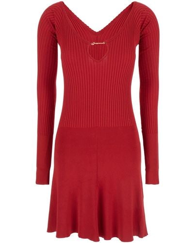 Jacquemus 'La Mini Robe Pralù' Mini Dress - Red