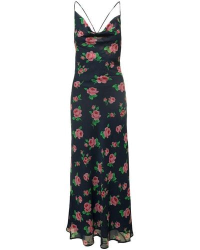 ROTATE BIRGER CHRISTENSEN Maxi Dress With All-Over Rose Print - Multicolour