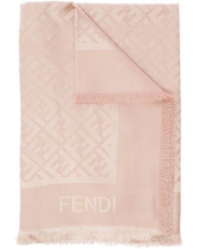Fendi Scialle Ff Gots - Pink