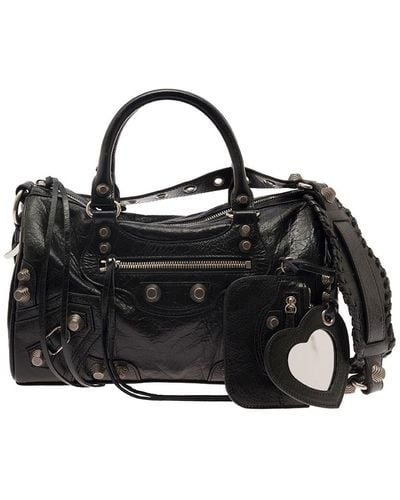Balenciaga Le Cagole Duffle Bag In Leather Woman - Black