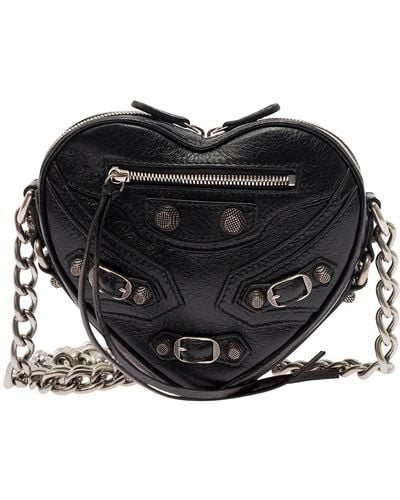 Balenciaga 'Le Cagole Heart Mini' Crossbody Bag - Black