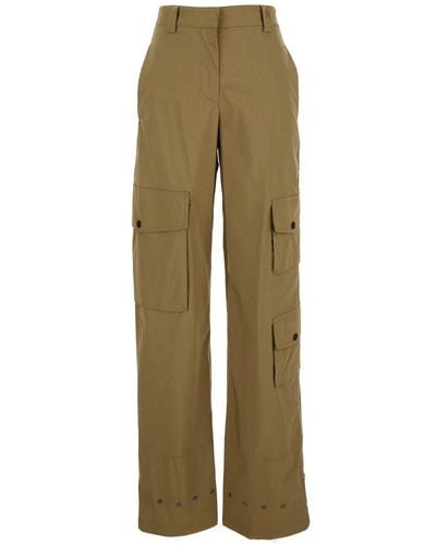 PT Torino Giselle Cargo Pants Cotton - Verde