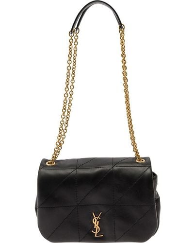 Saint Laurent 'Mini Jamie 4.3' Crossbody Bag With Cassandre Deta - Black