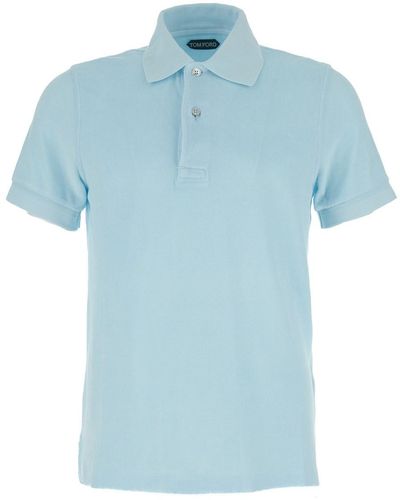 Tom Ford Light- Polo T-Shirt - Blue