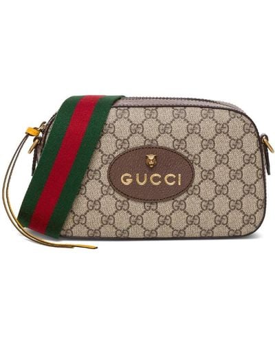 Gucci Neo Vintage gg Supreme Canvas Crossbody Bag - Natural