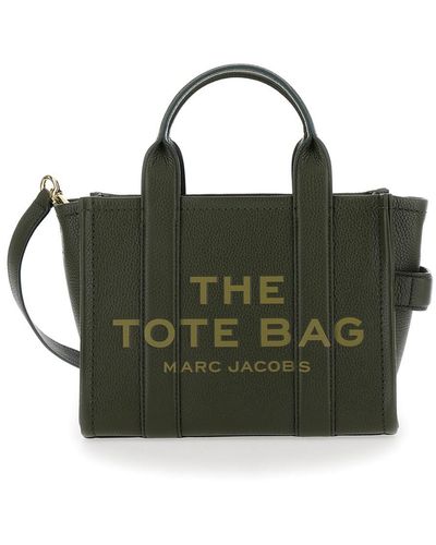 Marc Jacobs 'The Medium Tote Bag' Shoulder Bag With Logo - Green