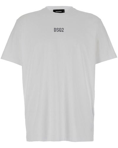 DSquared² Cool Fit Tee Dsq2 Metal - White