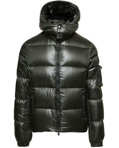 Tatras 'belbo' Down Jacket With Logo Patch And Patch Pocket On Sleeve In Shiny Nylon - Black