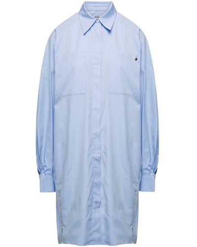 A.P.C. Light Maxi Shirt - Blue