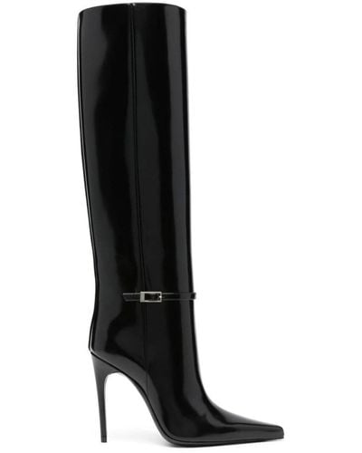 Saint Laurent Vendome 110Mm Buckled Boots - Black