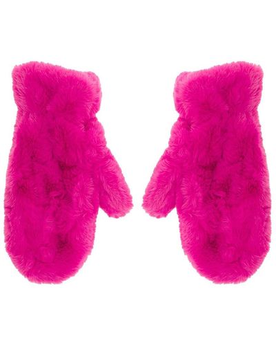 Apparis Coco Faux Fur Gloves - Pink