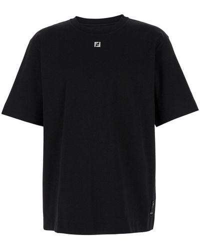 Fendi Short Sleeves T-Shirt - Black