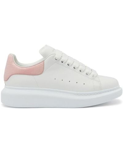 Alexander McQueen Low Top Trainers With Oversized Platform - White