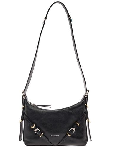 Givenchy Voyou Shoulder Bag In Leather Woman - Black
