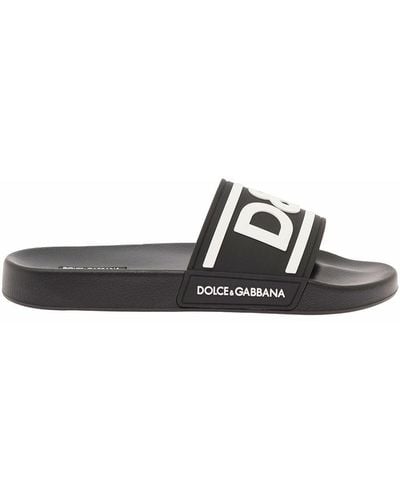 Dolce & Gabbana Sandali Slide Neor - Bianco