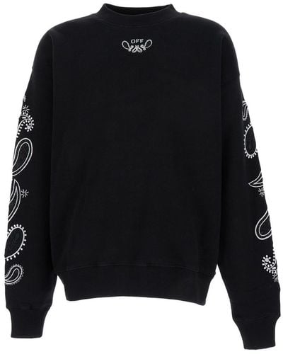 Off-White c/o Virgil Abloh Off- Sweatshirt With Maxi Detail - Black