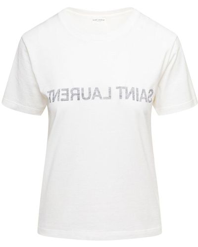 Saint Laurent Reverse t-shirt - Bianco