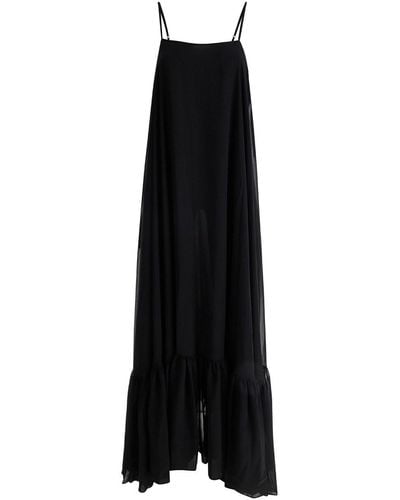ROTATE BIRGER CHRISTENSEN Wide Maxi Dress - Black