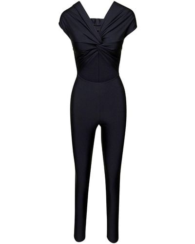 ANDAMANE Jumpsuit With Front Knot - Blue