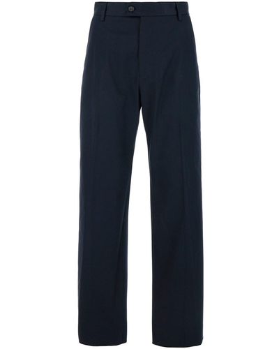 Alexander McQueen Straight Tailored Trousers - Blue