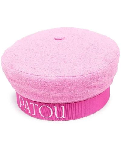 Patou Berretto da marinaio con stampa logo in misto cotone - Rosa