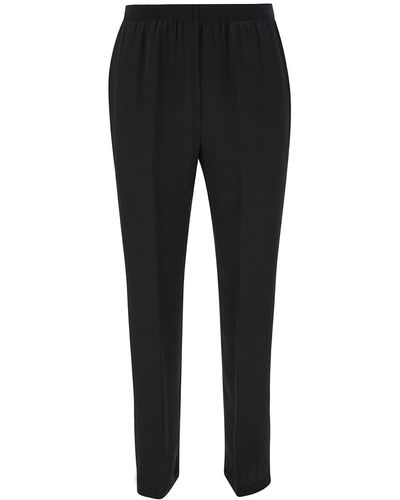 Semicouture 'Philippa' Trousers With Elastic Waistband - Black