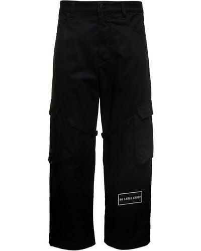 44 Label Group 'Helm' Cargo Pants With Logo Patch - Black