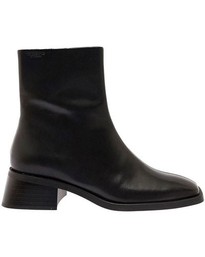 Vagabond Shoemakers Blanca cow leather boots heel - Nero