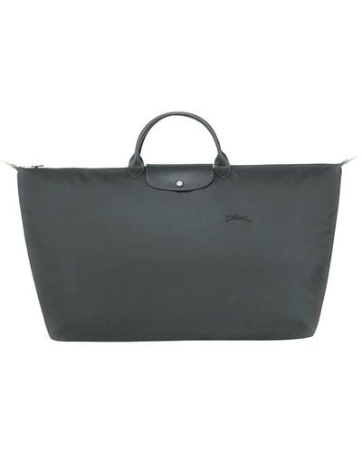 Longchamp 'M Le Pliage' Tote Bag With Embossed Logo - Black
