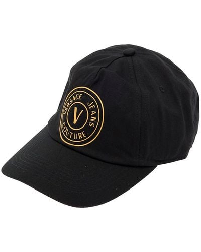 Versace Baseball Cap With Pences Hat - Black