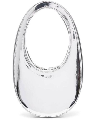 Coperni 'Swipe' Mini Handbag With Embossed Logo - Metallic