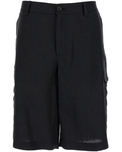 Dolce & Gabbana Bermuda Shorts With Pockets - Black