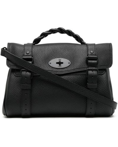 Mulberry Alexa Heavy Leather Handbag Woman - Black