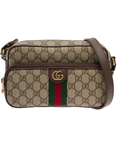 Gucci GG Canvas & Leather Belt Bag in Gray | Lyst
