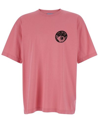 Bluemarble Eye Shell Print T-Shirt - Pink