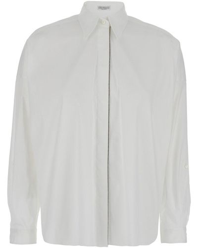 Brunello Cucinelli Cotton Shirt - Grey