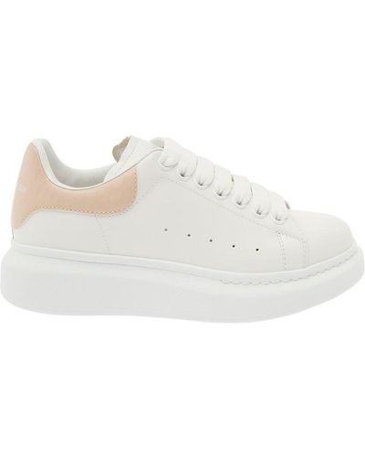 Alexander McQueen Low Top Trainers With Oversized Platform - White