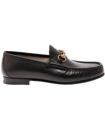 Gucci Loafers With Horsebit Detail In Leather Man - White