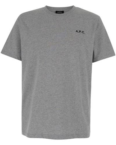 A.P.C. T-Shirt Wave - Grey