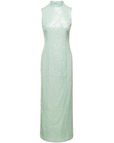 ROTATE BIRGER CHRISTENSEN Midi Dress With All-Over Sequins - Green