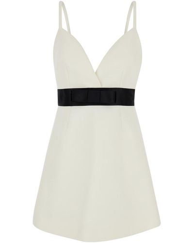 Dolce & Gabbana Layered Mini Dress - White
