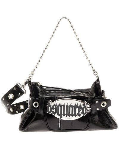 DSquared² Borsa A Tracolla 'Gothic' Con Dettaglio Belt - Bianco