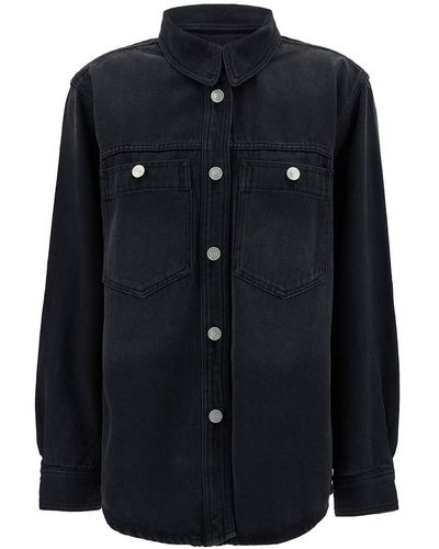 Isabel Marant Shirt With Branded Buttons - Black