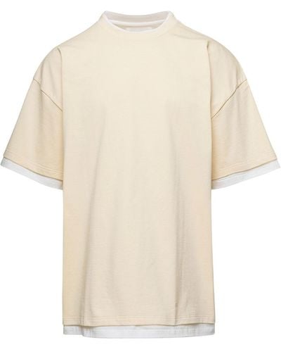 Jil Sander Doppia T-Shirt Mc - Bianco