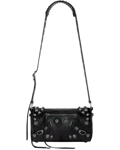 Balenciaga 'Le Cagole' Crossbody Bag With Studs - Black